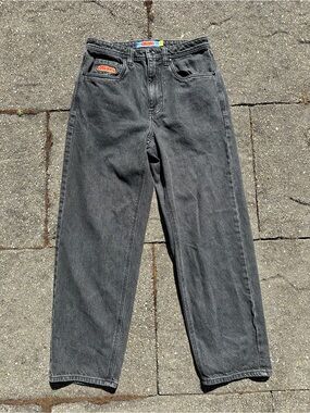 Empyre Black Shmutz Wash Loose Fit Skate Jeans 🛹🔥